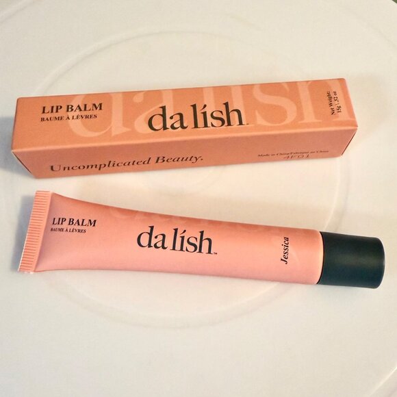 Da Lish Lip Balm Jessica Sheer Pink Full Size 15g Tinted Moisturizer Vegan - Picture 1 of 7